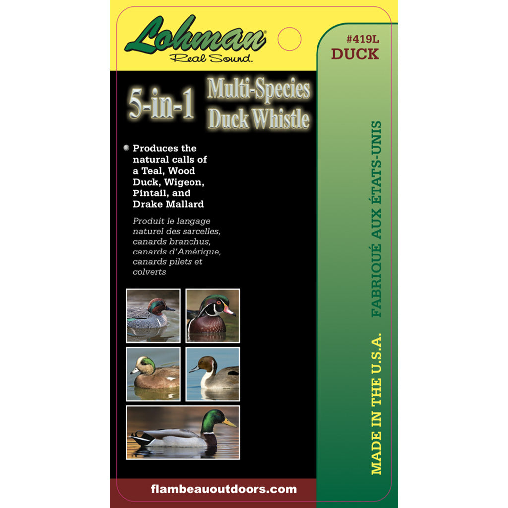 Flambeau 5-In-1 Multi-Species Duck Whistle