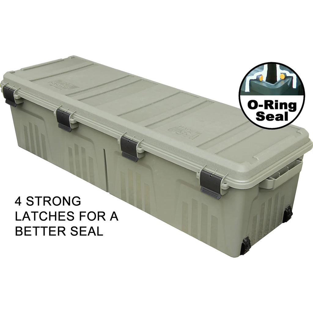 MTM The Mule Mobile Gear Carrier Wheeled Crate w/ Divider Dark Earth