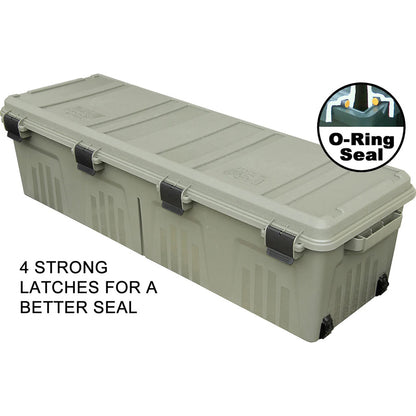 MTM The Mule Mobile Gear Carrier Wheeled Crate w/ Divider Dark Earth