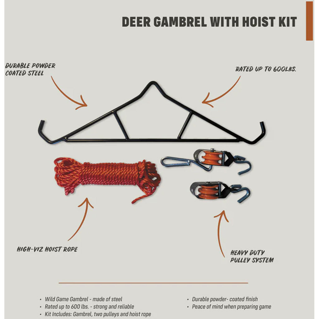 Half Rack Gambrel & Hoist 600lb