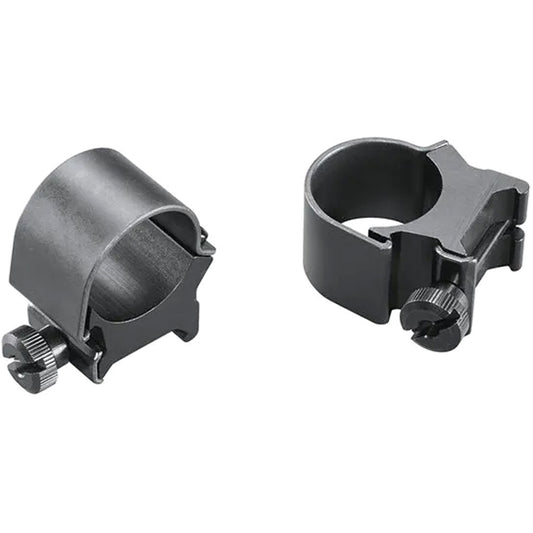 Weaver Classic Top Mount Rings Matte Black 1" Medium Clamshell Pack