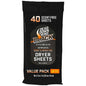 Dead Down Wind BLACK Premium Dryer Sheets 40 pk.