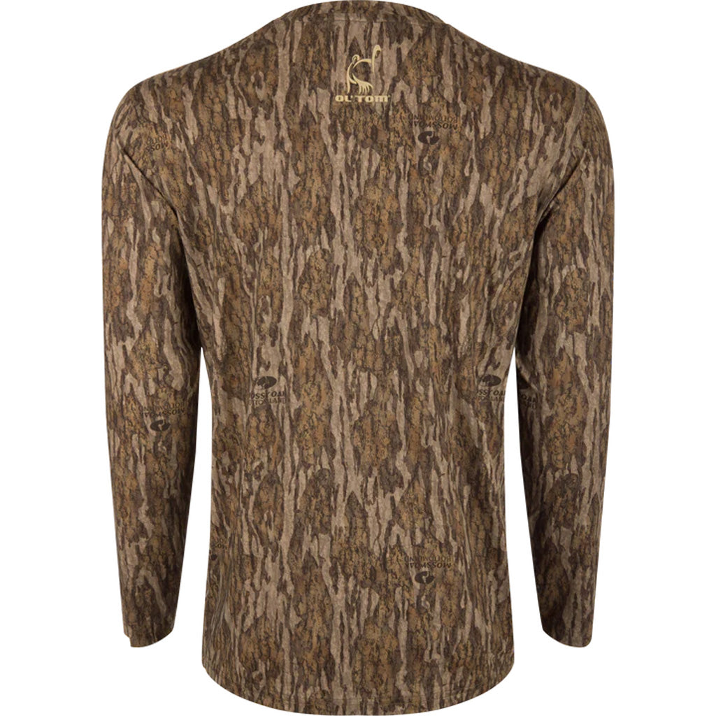 Drake Ol' Tom Performance Crew Camo Print LS