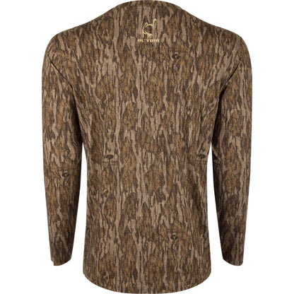 Drake Ol' Tom Performance Crew Camo Print LS