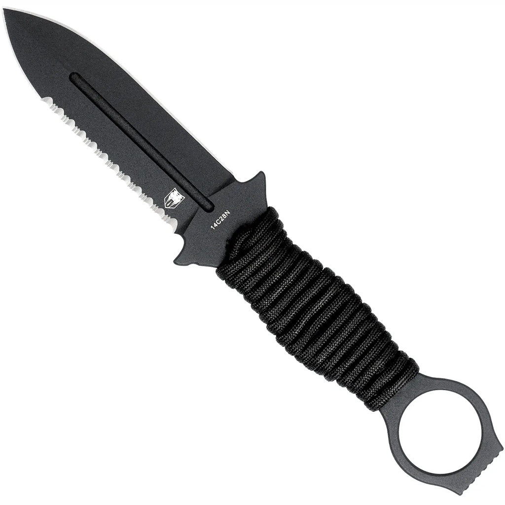 CobraTec Ringed Claymore 1 Side Serrated Dagger