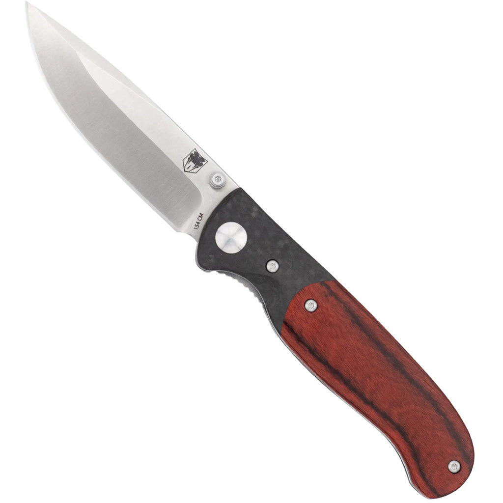 CobraTec Baron Knife Folding Blade Pakkawood