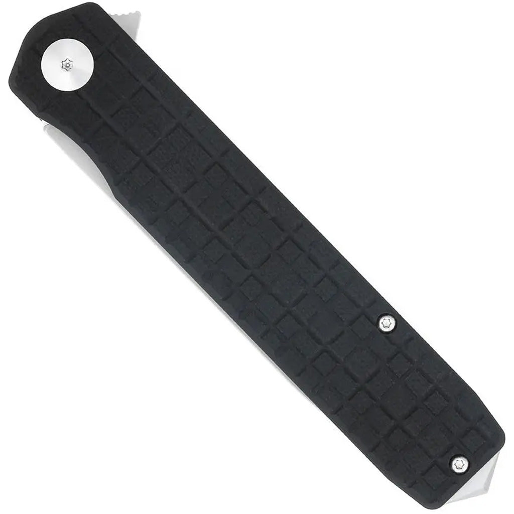 CobraTec Medium Cayden Drop Serrated Knife Folding Blade Black