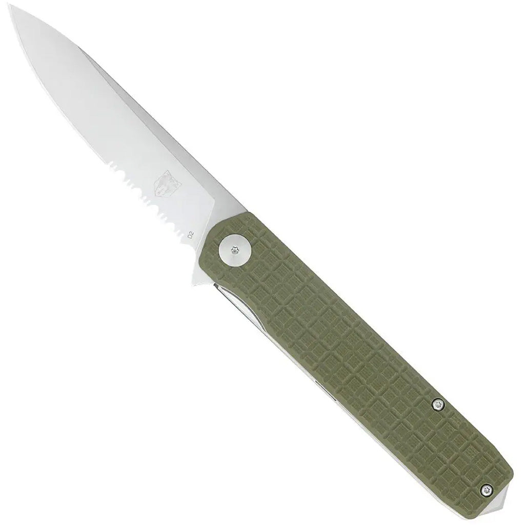 CobraTec Large Cayden Drop Serrated Knife