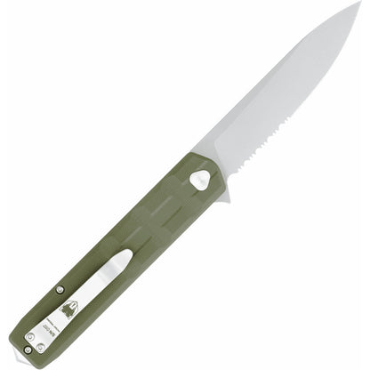 CobraTec Large Kuzio Drop Serrated Folder Knife