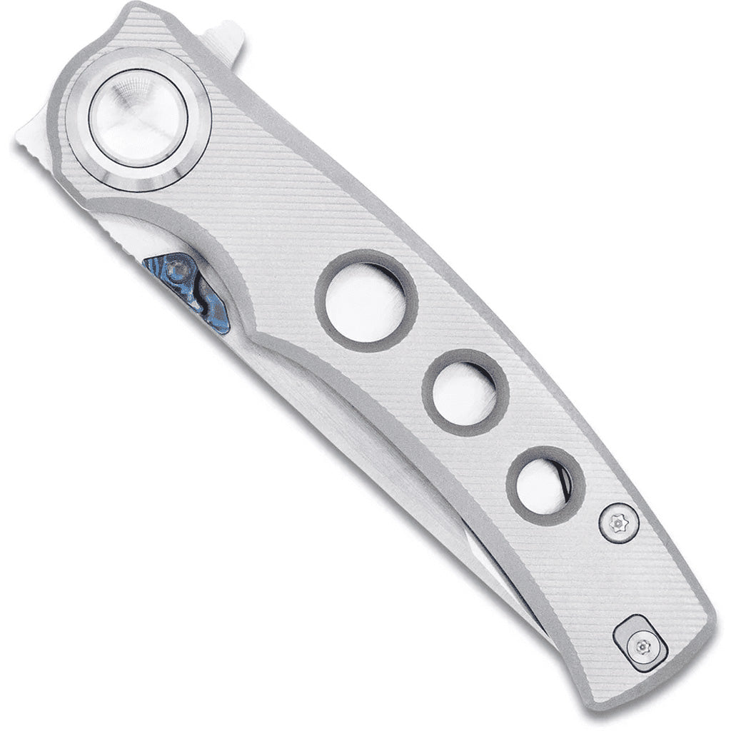CobraTec Maverick Button Lock M390 Tanto Bld Knife Folding Blade Silver