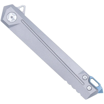CobraTec Olympian Frame Lock Titanium M389 Knife Folding Blade Silver