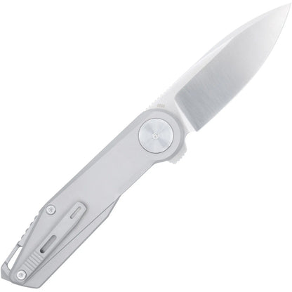 CobraTec Prodigy Titanium M390 DNS BLock Knife Folding Blade Silver