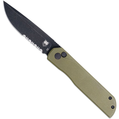 CobraTec Prowler G-10 BLock Drop Serrated Knife