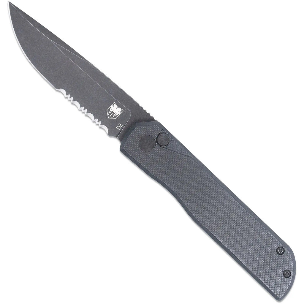 CobraTec Prowler G-10 BLock Drop Serrated Knife