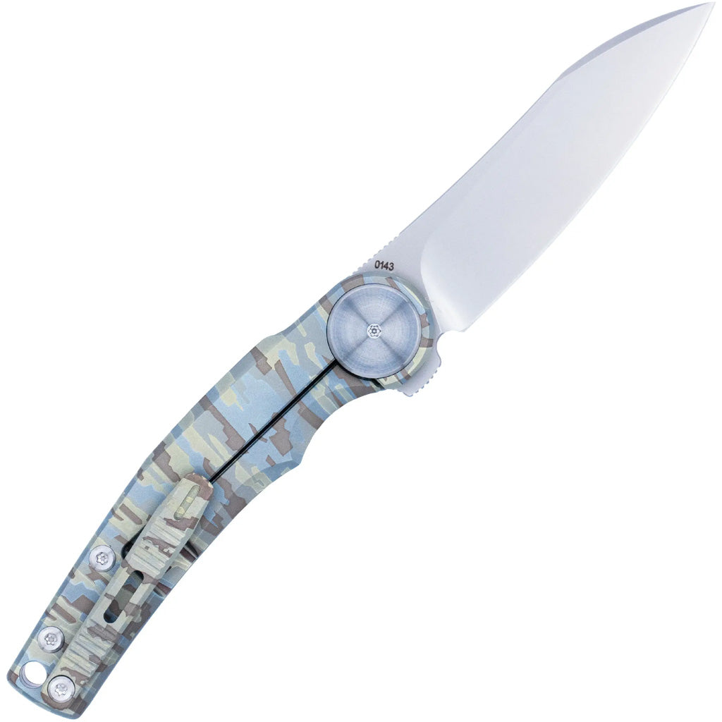 CobraTec Rogue M390 Clip Point Knife Folding Blade Digital Camo