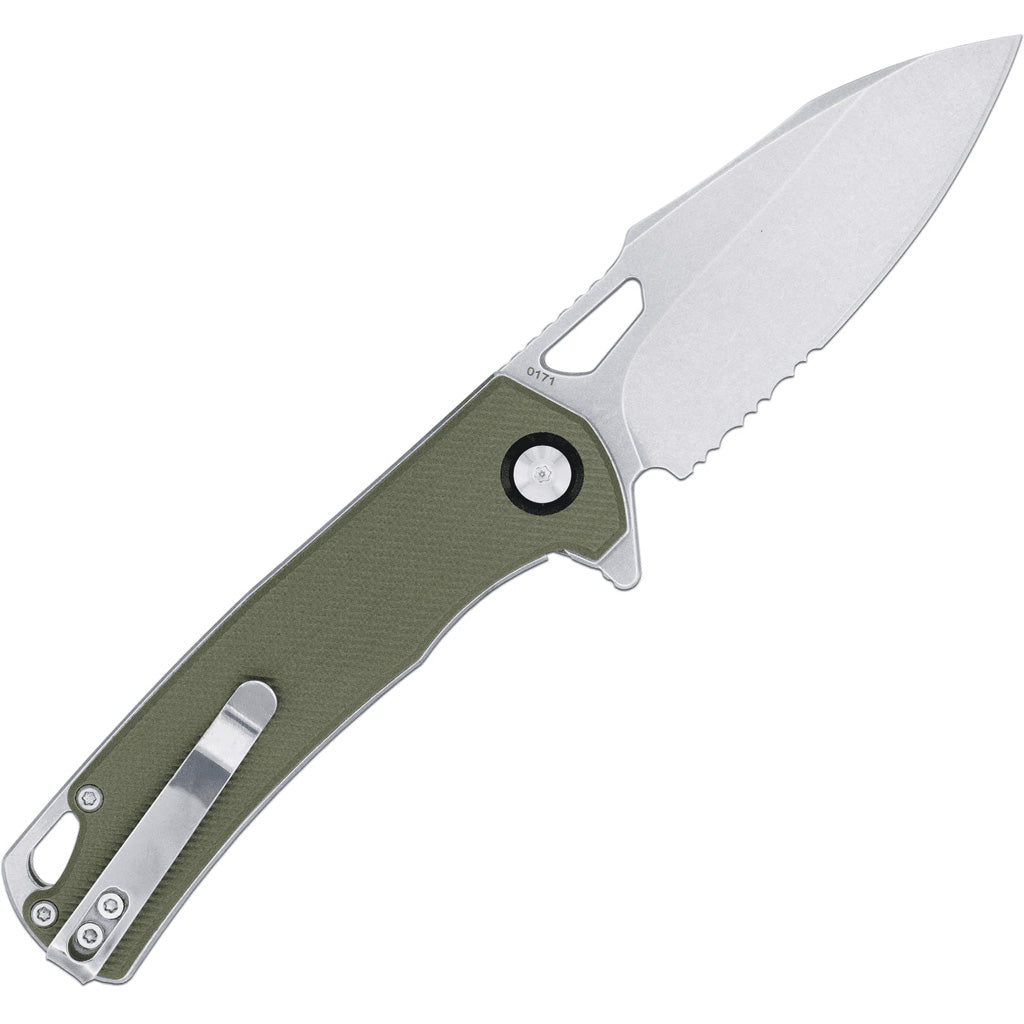 CobraTec Wolverine Liner Lock Drop Serrated Knife