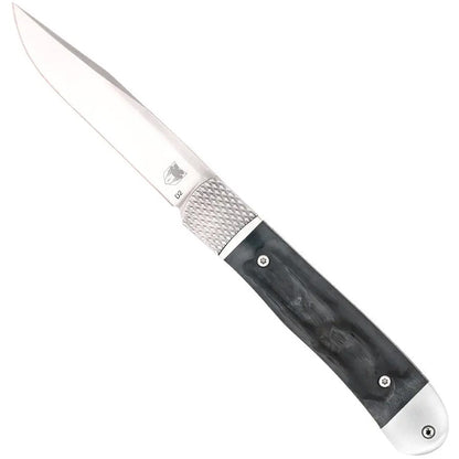 CobraTec Trapper Hidden Release Folding Knife Auto Folding Blade Black