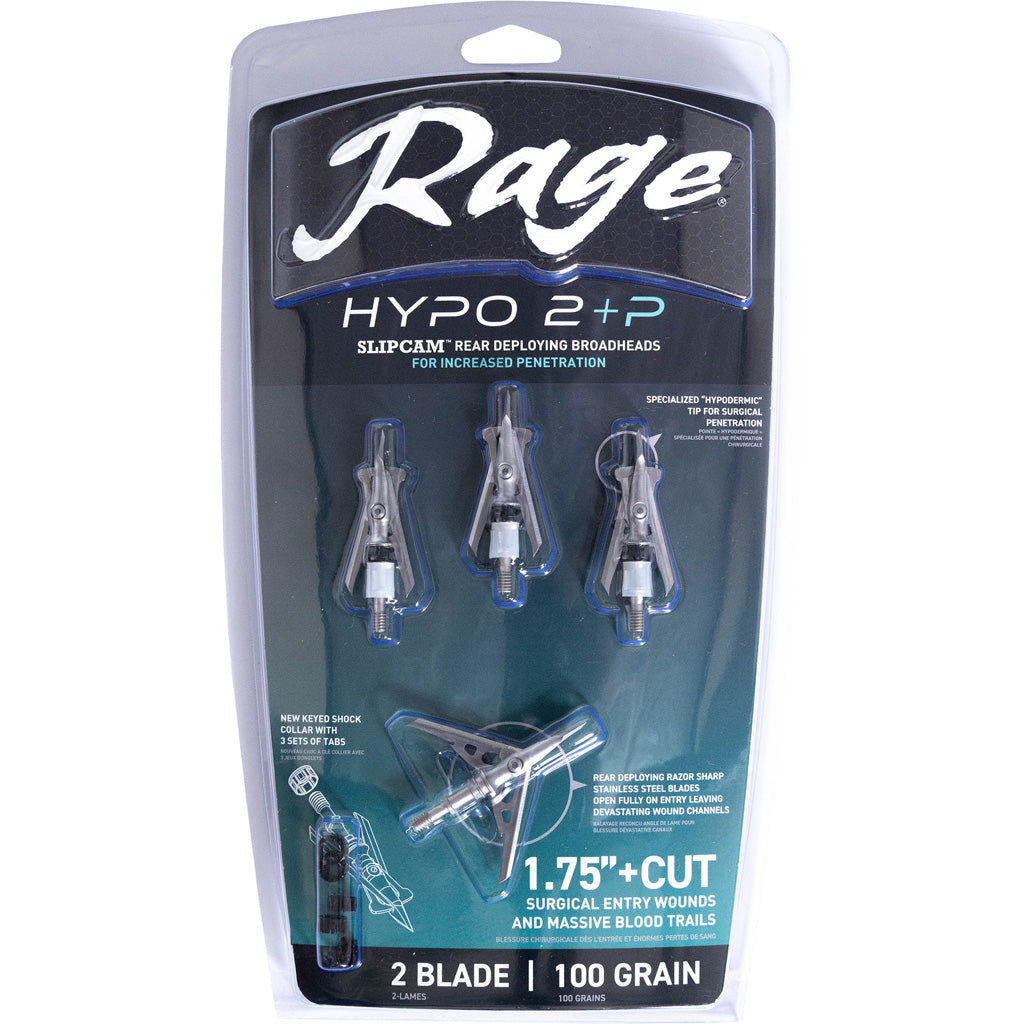 Rage Hypo 2 +P Series Broadheads