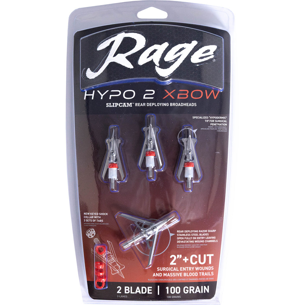 Rage Hypo 2 Crossbow Broadheads