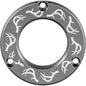 Axcel Driver Hubcap Stone Gray w/Engraving Deer Antlers Pattern