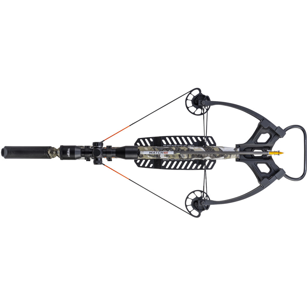 Wicked Ridge Warrior 400 Crossbow Package Rope Sled ProView 400 Scope Peak XT Camo