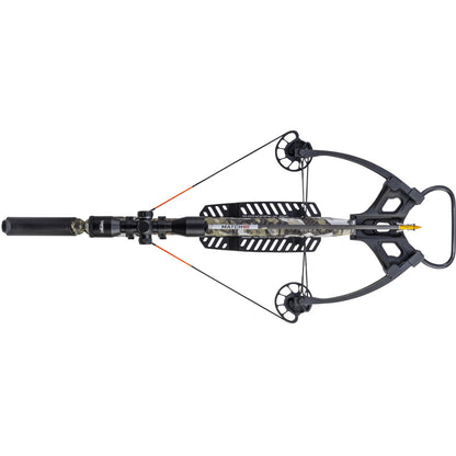 Wicked Ridge Warrior 400 Crossbow Package Rope Sled ProView 400 Scope Peak XT Camo